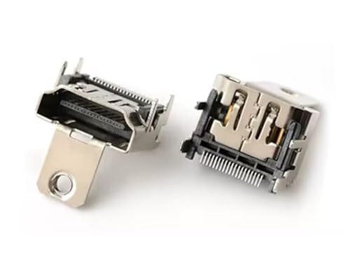 Generico CONNETTORE HDMI MASCHIO CON STAFFA FLANGIA x vite saldare 19P PCB cavo SPINA