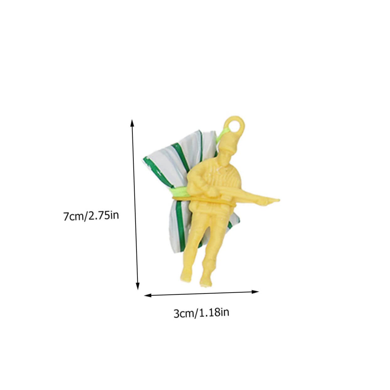 ERINGOGO 12Pcs Soldier Parachute Outdoor Flying Playthings for Rapid Descent Parachute Soldiers for Parties Birthdays Fun Activities