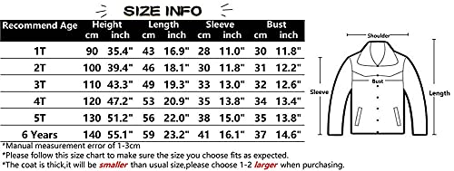 Weonedream Little Girls Medium Weight Jacket Red Warm Overcoat Princess Outfits For Toddler 1-6Y Baby Outerwear Winter Children Girls Clothes(Red,90) #TOP1