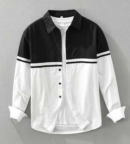 Image of Afflatus Men's Stylish Cotton Casual Shirt | Full Sleeve Button-Down Shirt | Comfortable Breathable Fabric | Perfect for Casual Office and Outing Wear