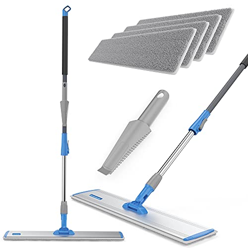 Microfiber Flat mop 24 Γ’β¬βΉHeavy Duty Floor Wrestling mat mop Wide mops for Floor Cleaning 4pcs Washable Pads Perfect for Hardwood Laminate Tile Dry Wet Reusable Dust Mops Microfiber Flat mop 24" Γ’β¬βΉHeavy Duty Floor Wrestling mat mop Wide mops for Floor Cleaning 4pcs Washable Pads Perfect for Hardwood Laminate Tile Dry Wet Reusable Dust Mops