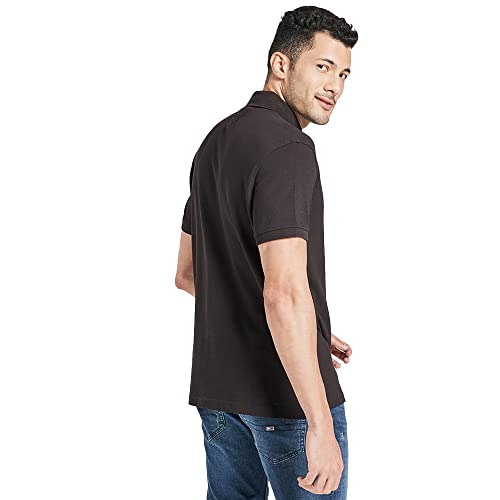 Image of Tommy Hilfiger Solid Regular fit Cotton Polo t-Shirt