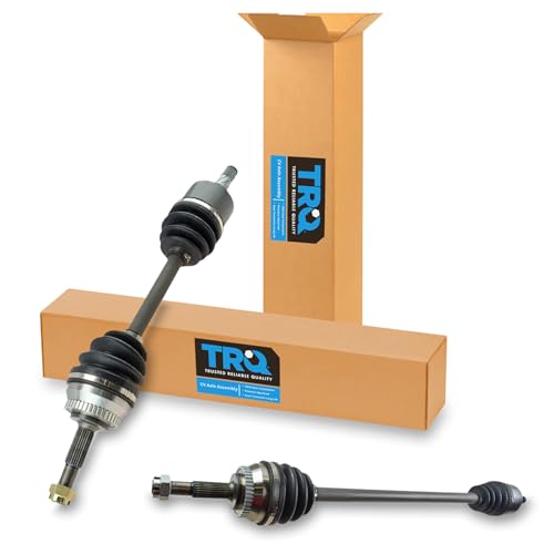 Image of TRQ Front Left and Right CV Axle Assembly Set 2 Piece Compatible with 05-06 Nissan Sentra S Automatic 00-03 Sentra GXE XE Automatic 2004 1.8L 01-02 CA