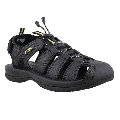 Image of FUEL Comando Men's Fisherman Sandals - Comfortable, Breathable & Flexible Outdoor Sandals with Protective Toe, Anti-Skid Sole - Stylish Casual Beach & Sports Footwear