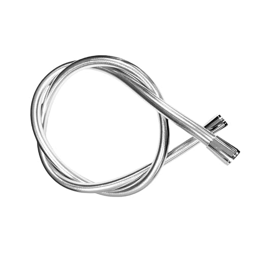 Aqualisa 1.5m High Quality Smooth Chrome Metal Shower Hose 1/2"" BSP NEW - 555701
