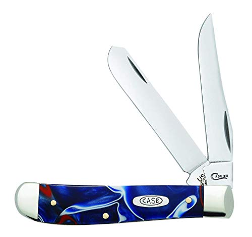 Image of Case WR XX Pocket Knife Patriot Kirinite Mini Trapper Item #11209 - (10207 SS) - Length Closed: 3 1 /2 Inches