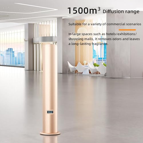 Komercyjny dyfuzor oleju, 500 ml, inteligentne nawilżacze domowe, pokrycie 1500 m2, złoty design do domu, biura, hotelu i spa, czarny