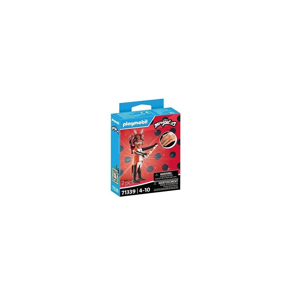 Playmobil 71339 Miraculous: Rena Rouge, Tales of Ladybug and Cat Noir, collector’s item, gifting toy and fun imaginative role-play, playsets for children ages 4+