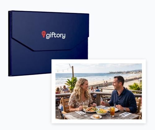 Giftory San Diego Experience Gift for Two - Culinary Adventures for Foodies - 40+ Unique San Diego Food Tours, Cooking Classes & Tastings - No Expiration Voucher
