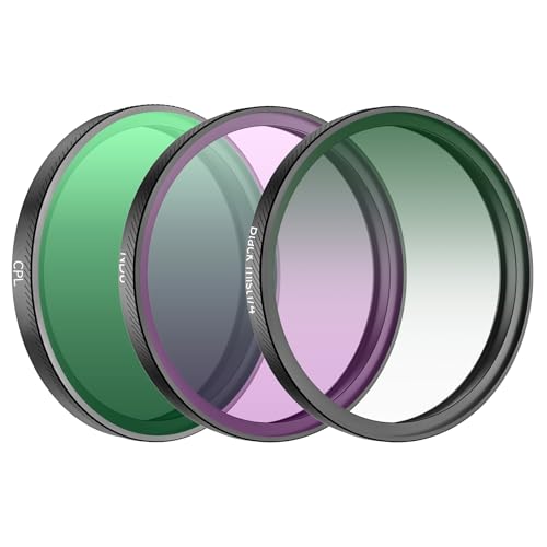 Twaxl DJI OSMO Action 6p̐VYtB^[ (CPL+ND8+1/4 Black Mist)