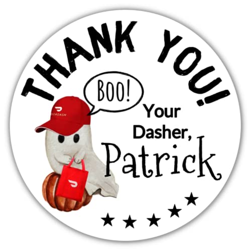 DoorDash Halloween Stickers for Bag Seal Delivery Driver Thank You