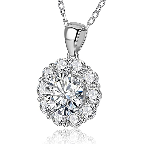 Pendentif diamant moissanite 2ct : l'éclat éternel pour votre mariage
