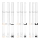 Tirantes transparentes del sujetador, 9 pares de tirantes antideslizantes transparentes del sujetador tirantes elásticos ajustables tirantes de sujetador de lencería transparente para mujeres y niñas