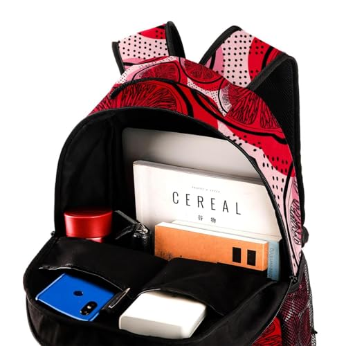 Sac à dos d'école multicolore pamplemousses avec grand volume 40cm - 4
