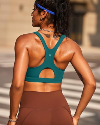Image of RUNNING GIRL Sports Bras for Women High Support,Racerback High Impact Sports Bra Moulded Cup Workout Bra Push up