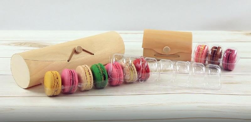 PacknWood - 50 Caja Rectangular Madera | 6,5x6,5 cm | Hostelería Catering, Desechable, Ecológico, Delivery Take Away