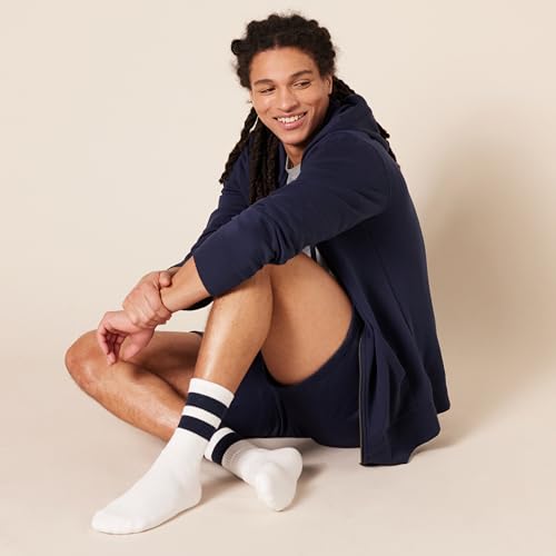 Amazon Essentials Men's Retro Stripe Crew Sock, 8 Pairs4