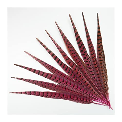 Plumas de faisán doradas de 40-45 cm para manualidades y tocados en bodas (50 uds) 2
