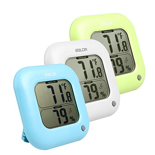 ° C / ° F interior quadrado Digital termômetro higrômetro temperatura umidade medição Max Min valor