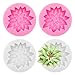4PCS Christmas Holly Leaf Silicone Molds, Christmas...