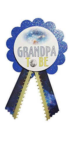 Galaxy Baby Shower Pins for Family to Wear at Gender Reveal Outer Space Theme Rockets It's a Boy Sprinkle