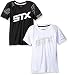 STX Boys' 2 Pack of Athletic Performance Short Sleeve Tee Shirt