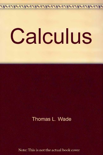 Calculus B0007DXNUY Book Cover
