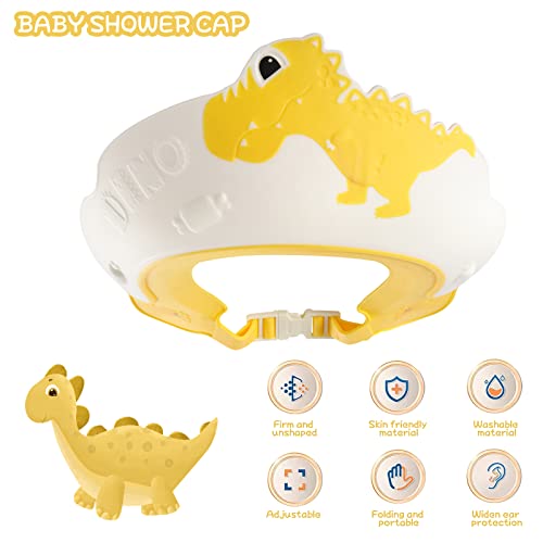 FUSACONY Baby Shower Cap Shield, Bath Hats for Kids Baby Hair Washing Shield,Adjustable Children Shampoo Cap and Visor - Image 2