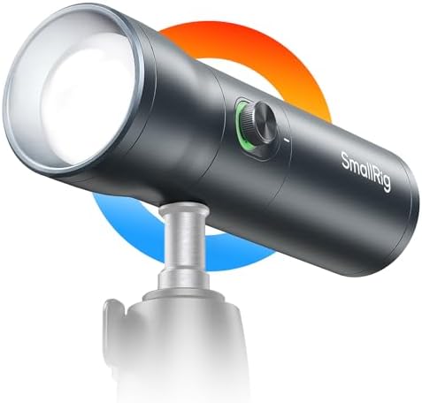 SMALLRIG RGB LED Photography Flashlight, 7500mAh Aluminum Alloy Patterned Ambient light, 4 Color Fill Light with 20 Patterned Filters, Perfect for Photo, Content Creation Accessorie RF10C, Sunset 4634