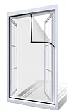 Mosquitera ventana, Mosquitera ventana gris de 200 x 150 cm. Cortina mosquitera exterior. Posibilidad de cortar mosquiteras para ventanas Mosquiteras baratas 100% poliester resistente y duradera.