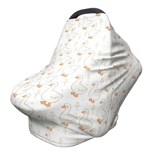 Image of Goose Baby Stuff Car Seat Cover for Baby,Mom Nursing Breastfeeding Covers,Multi-Use Car Seat Canopy Carrier Cover,Stroller Cover Newborn Shower Gift for Boys Girls