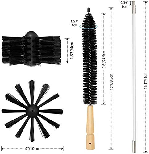 Vanpersie 24 Feet Dryer Vent Cleaner Kit With Drill Attachment And A Collection Bag Black #TOP2