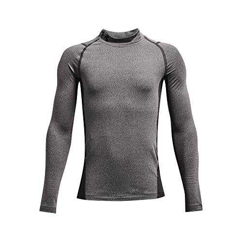 Haut thermique garçon Under Armour ColdGear manches longues gris anthracite YL