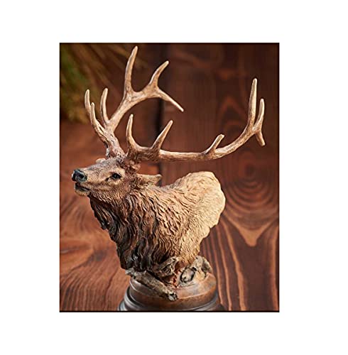 Wild Wings Primal Call - Elk Sculpture by Stephen Herrero