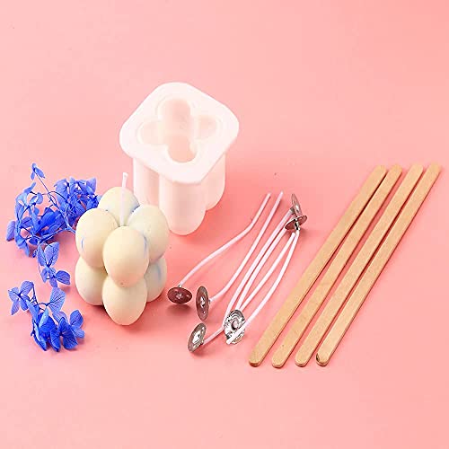 2 Pack Of Candle Mold, Very Cute Silicone Mold With 20 Wicks Included For Candle Making, Soap Mold For Soap Making. #TOP4