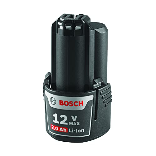 Image of BOSCH BAT414-2PK 12V Max Lithium Ion 2 Ah Battery 2-Pack | Cordless Power Accessory | Slide Mount Interface | Charge Status Feature | Portable Energy Source | Compatible Tool Supply