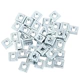 UKCOCO 40 Pcs Carbon Steel T Slot Nuts Sliding Hammer Head Threaded T-Nuts for Aluminum Extrusion Profiles Industrial Fasteners Compatible with 20m5 European Standard Extrusions