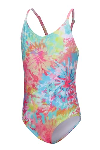 Image of Moon Tree Girls One Piece Swimsuits Ruffle Swimwear Beach Bathing Suit 2-14 Years