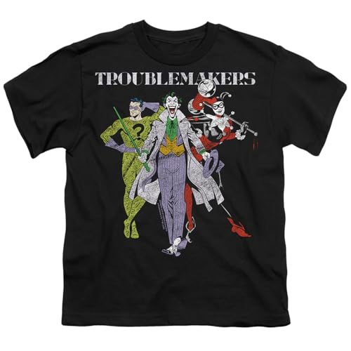 Popfunk Batman Original Gangsters Joker Harley Quinn Riddler Kids T-Shirt for Youth Toddler Boys and Girls2