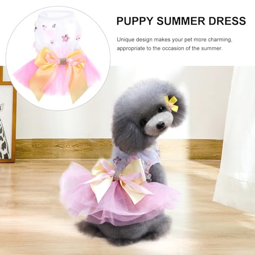 Robe pour chien en lot de 5 pièces Angoily avec décorations d'été chic - 3