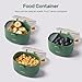 NCVI Baby Formula Dispenser On The Go, Formula Container To Go, Formula Holder for Travel, Outdoor Picnic with Baby Infant, Portable Container for Milk Powder, Snacks, Candy, Fruits (Green)