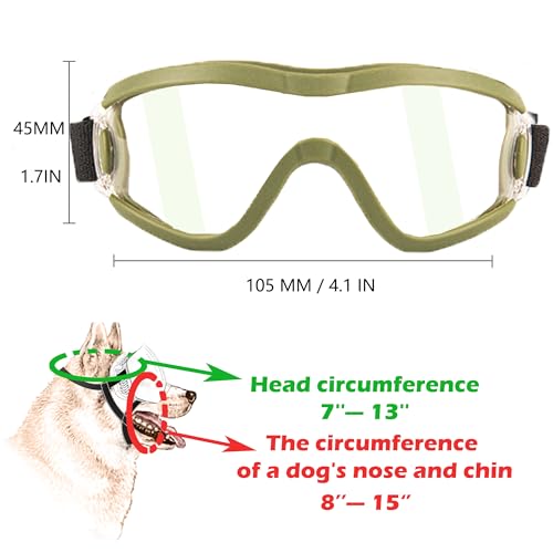 Small Dog Sunglasses with Adjustable Strap UV Protection, Winproof Puppy Sunglasses, Suitable for Dogs Eyes Protection，Soft Dog Goggles by NICERINC PET - Image 3