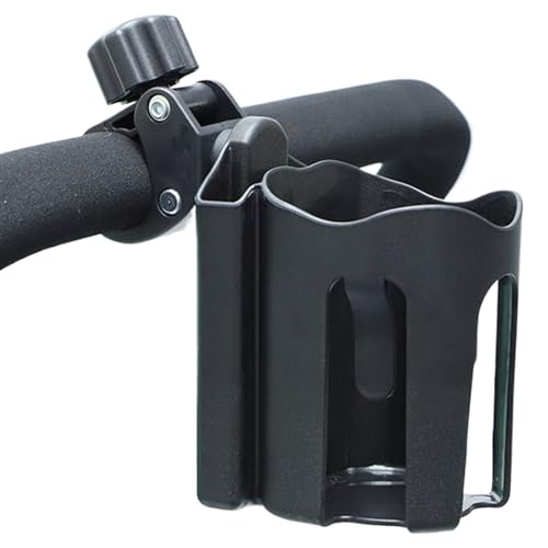 Portataza de cochecito - Soporte de taza de bicicleta | Soporte de liberación rápida sin deslizamiento para viajes de navegación de trabajo de camas de hospital de cabecera | Jaula de botella grande