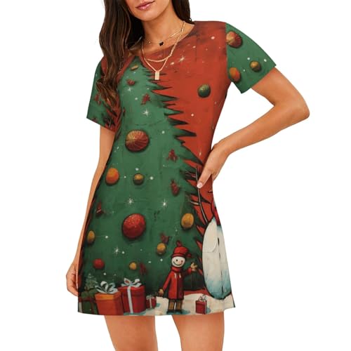 Chemise de nuit arbre de Noël, le cadeau idéal pour elle