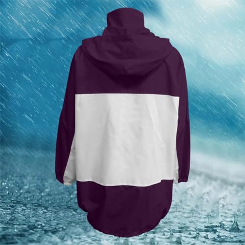 Cortavientos chaqueta de senderismo impermeable para mujer activa 5