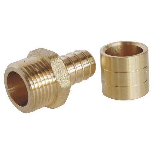 SOMATHERM FOR YOU, Raccord à glissement mâle 12/17 pour tube PER Ø12 - Montage facile, résistant à la corrosion, certifié NF, pression max 10 bars, température de 5°C à 90°C