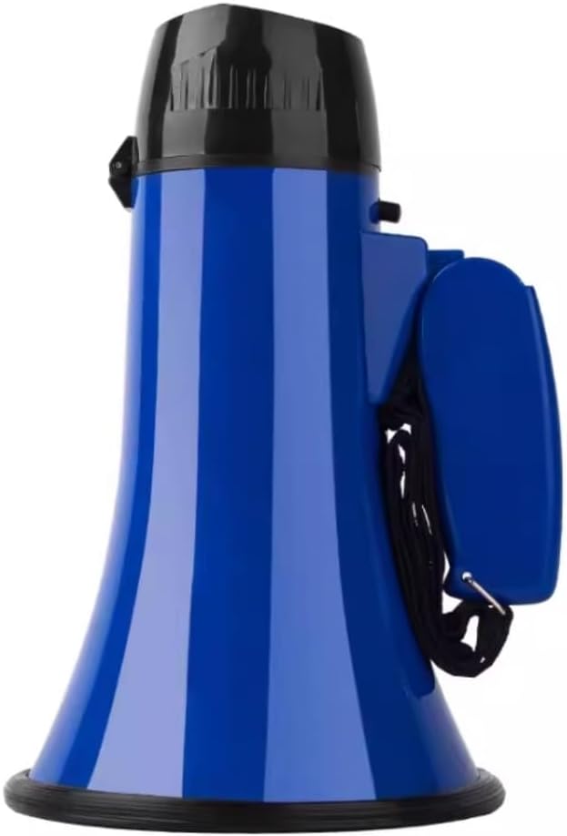 Megaphone Loud Hailer Handheld Megaphone Bullhorn Speaker with Built-in Siren Bullhorn Voice Recorder Clear Voice Speaker Megaphone for Sport