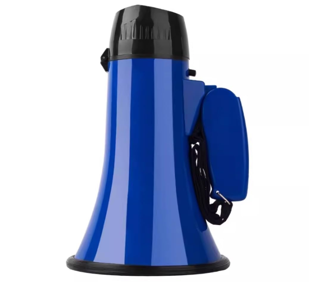 Megafono da Stadio Altoparlante Megafono Portatile con Megafono con Sirena Incorporata, Registratore Vocale, Altoparlante con Voce Chiara Tromba da Stadio