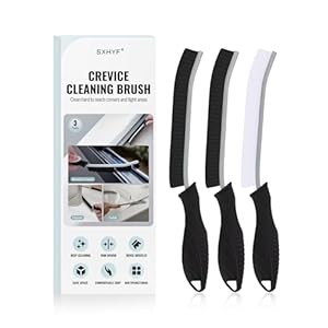 SXhyf Crevice Cleaning Brush – Grout Scrub Brush, House Cleaning Supplies, Gap Cleaning Tools, Home Essentials, Gifts for Women Men, Hard Bristle Crevice Cleaner Brush for Household Use, Bathroom