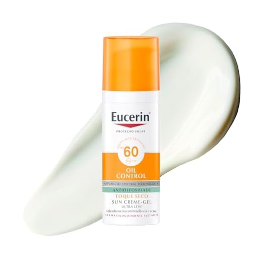 EUCERIN Protetor Solar Facial Oil Control FPS 60 50ml, Antioleosidade, Rosto, Proteção UVA, UVB e Luz Visível